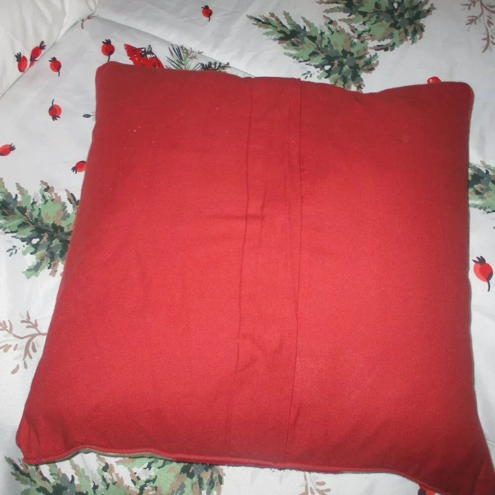 Pottery Barn Christmas Nutcracker Pillow Cover + Feather Insert